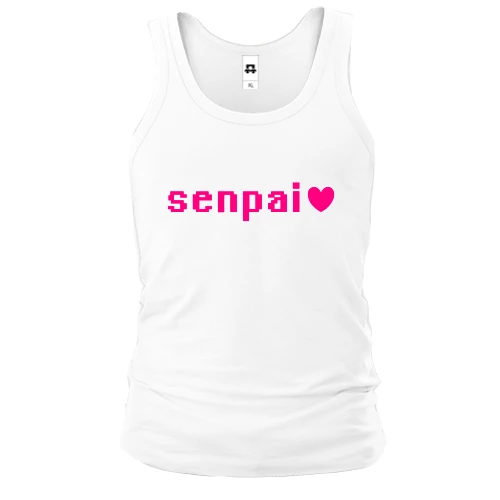 Мужская майка с надписью "Senpai"