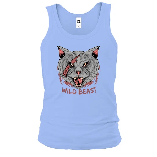 Чоловіча майка, синій, Wild beast