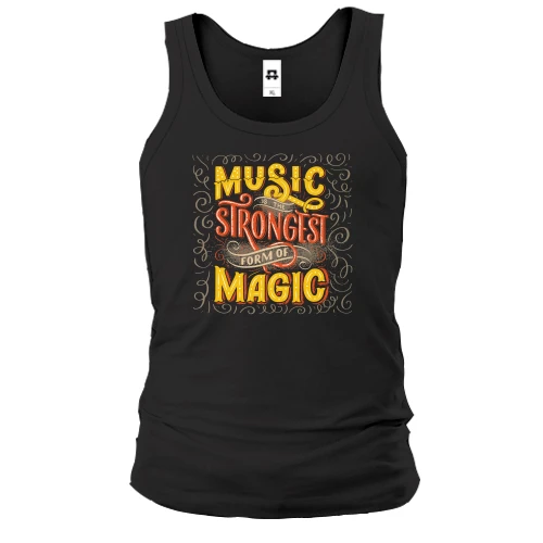 Мужская майка Music is the Strongest from of Magic
