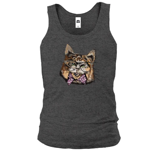 Чоловіча майка Cat Hipster Mind