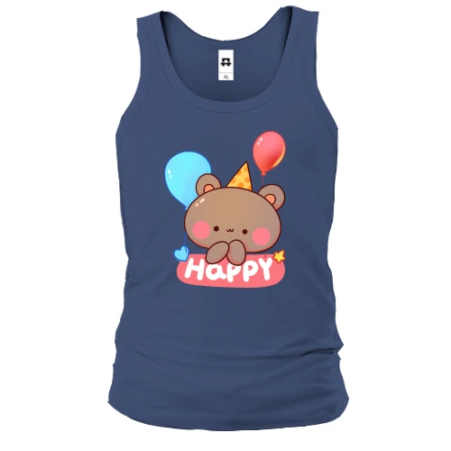 Чоловіча майка Bear Happy Birthday