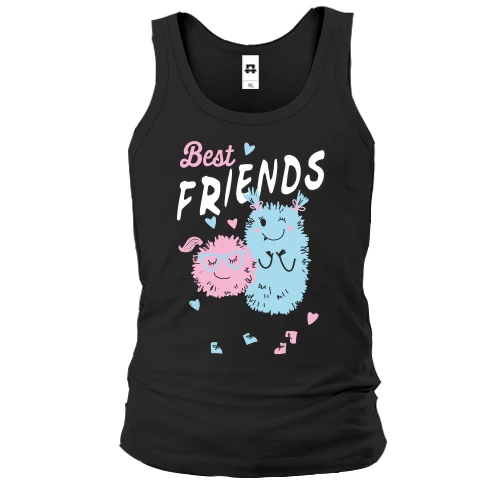 Мужская майка Pink and Blue Best Friends
