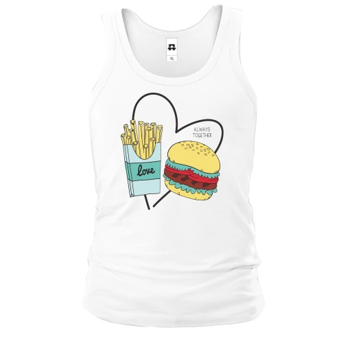 Мужская майка Love fast food