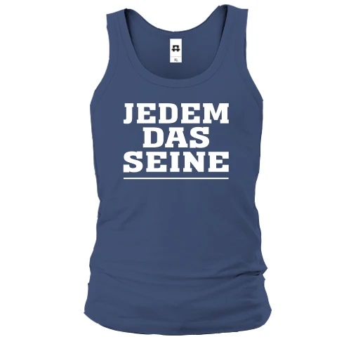 Мужская майка с надписью «JEDEM DAS SEINE»