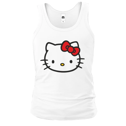 Мужская майка, белый, Hello Kitty!