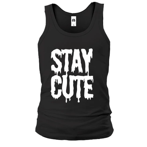 Мужская майка, черный, stay cute