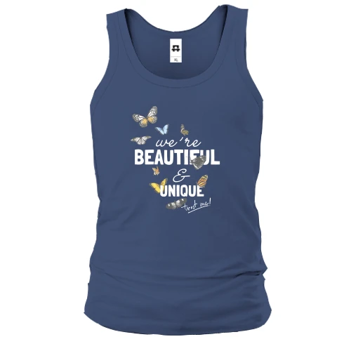 Чоловіча майка з метеликами "Beautiful"