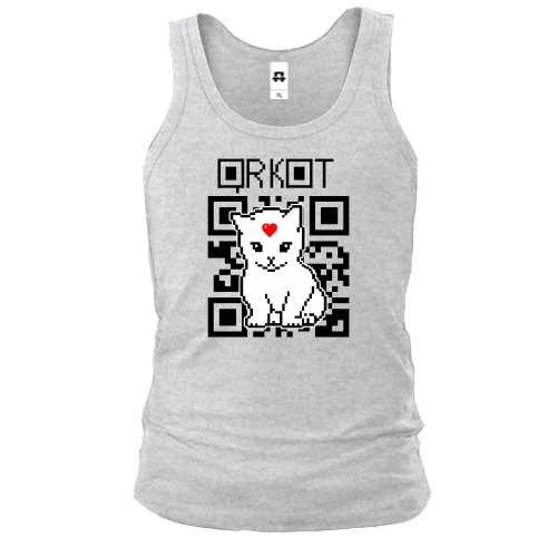 Чоловіча майка "QR кіт"