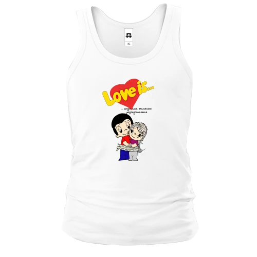 Мужская майка Love is... с парой, связанной верёвкой