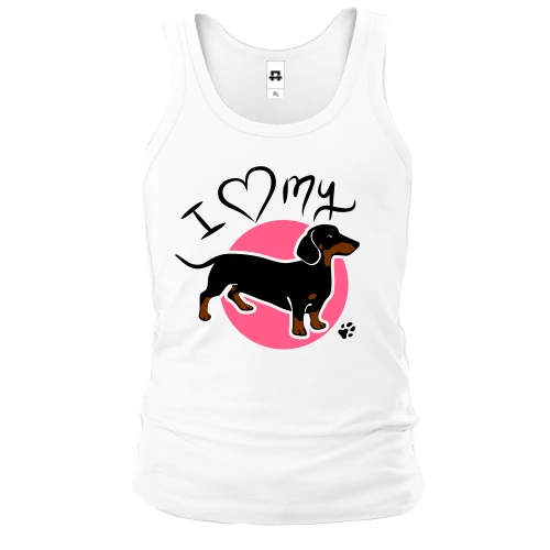 Чоловіча майка I love my dog