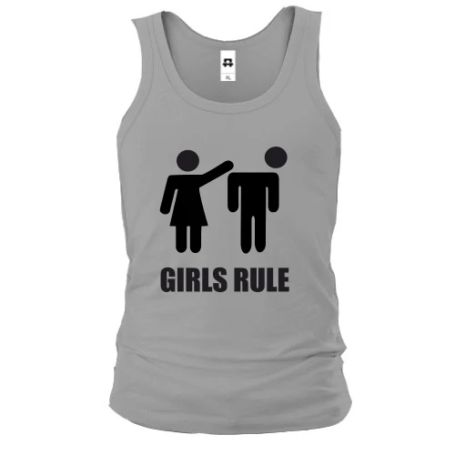 Мужская майка, белый, Girls rule