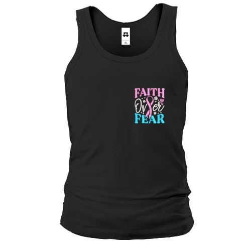 Мужская майка с надписью Faith over Fear