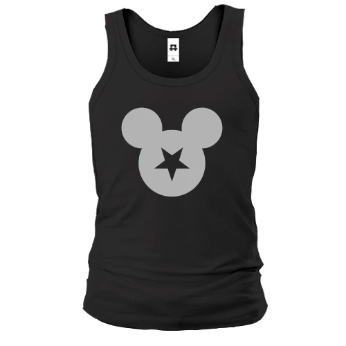 Мужская майка, Черный, Mickey Star