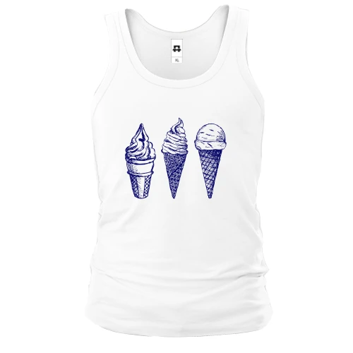 Мужская майка Ice cream граффити
