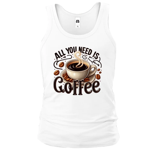Мужская майка All You need is Coffee