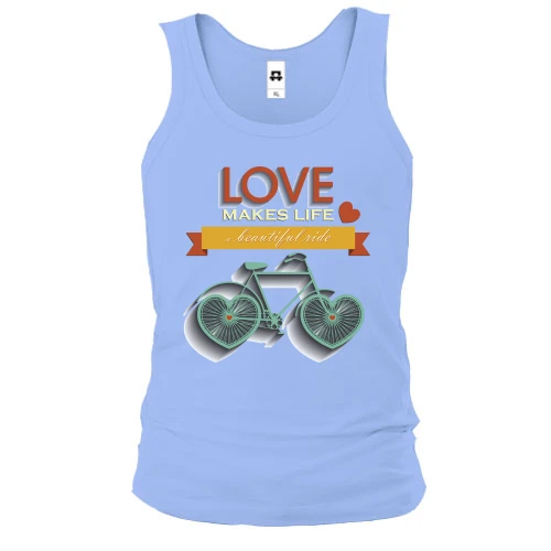 Чоловіча майка love makes life a beautiful ride