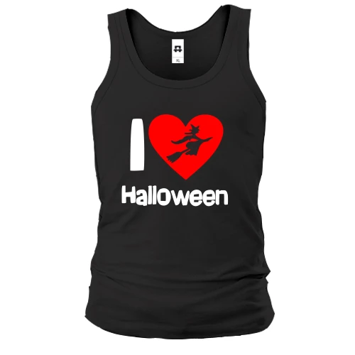 Мужская майка I love Halloween