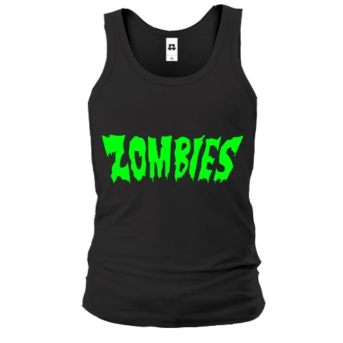 Мужская майка с надписью Zombies