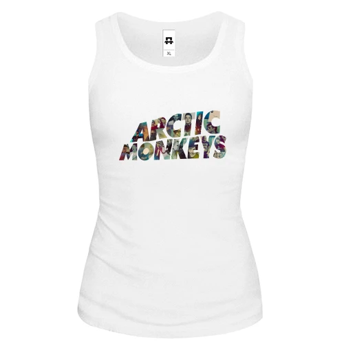 Жіноча майка, білий, Arctic monkeys (колаж)