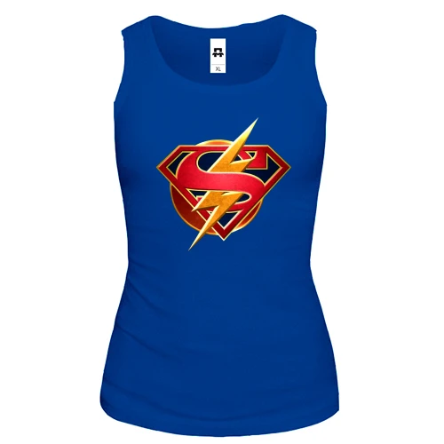 Женская майка Superman and Flash