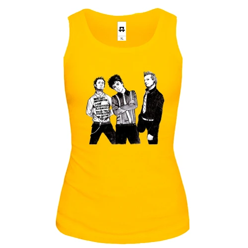 Женская майка Green day (рисунок)