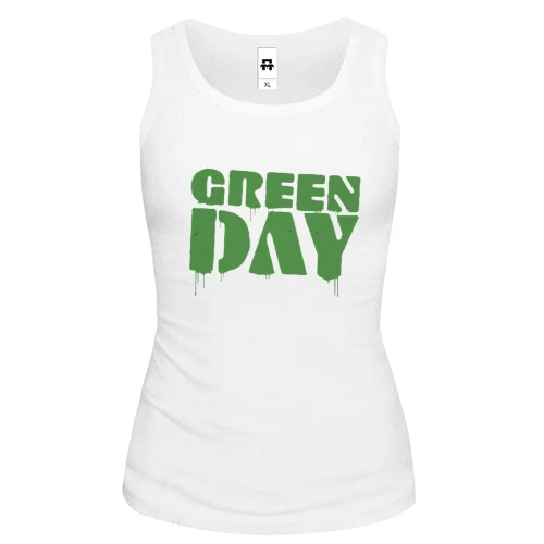 Женская майка Green day (paint)