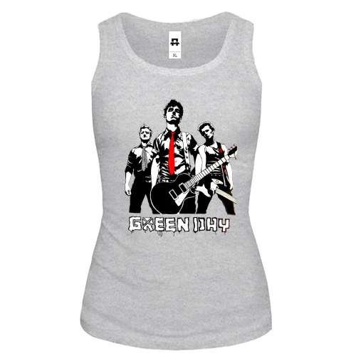 Женская майка Green day (силуэты)