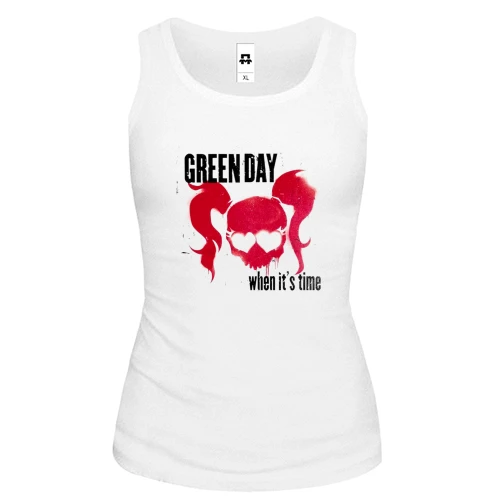 Женская майка Green day - When it's time