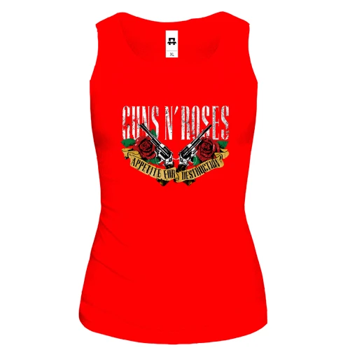 Жіноча майка, червоний, Guns N’ Roses
