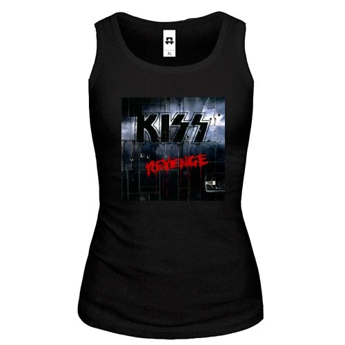 Женская майка, черный, KISS Revenge