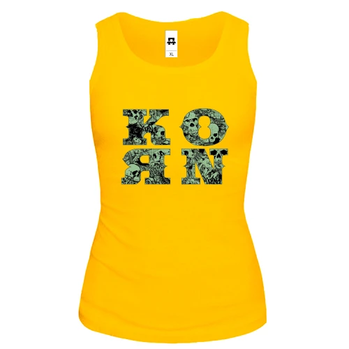 Женская майка, желтый, Korn USD Style