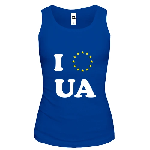 Женская майка Люблю Европейскую Украину