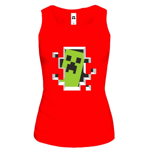 Женская майка Crash Minecraft