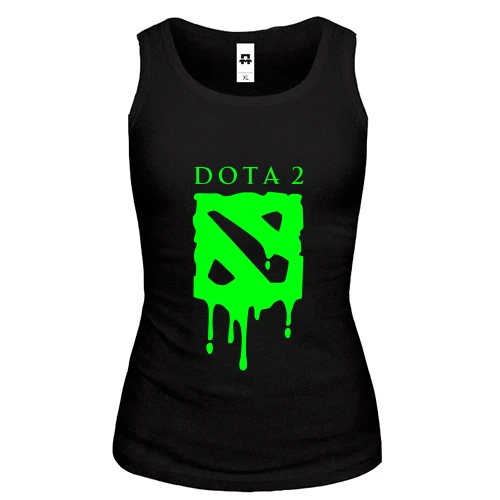 Жіноча майка кислотний лого DOTA 2