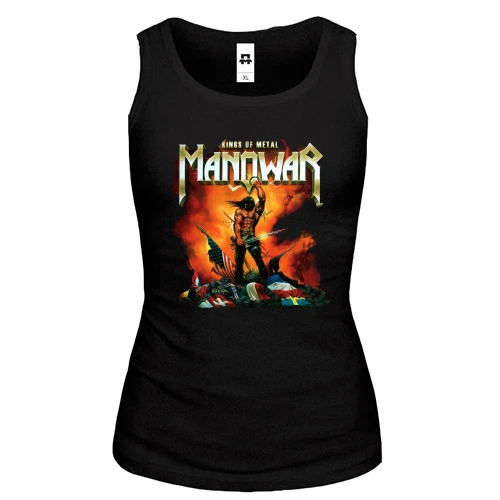 Женская майка, черный, Manowar - Kings of Metal