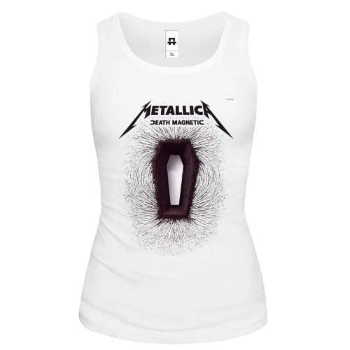 Женская майка, белый, Metallica - Death Magnetic (2)