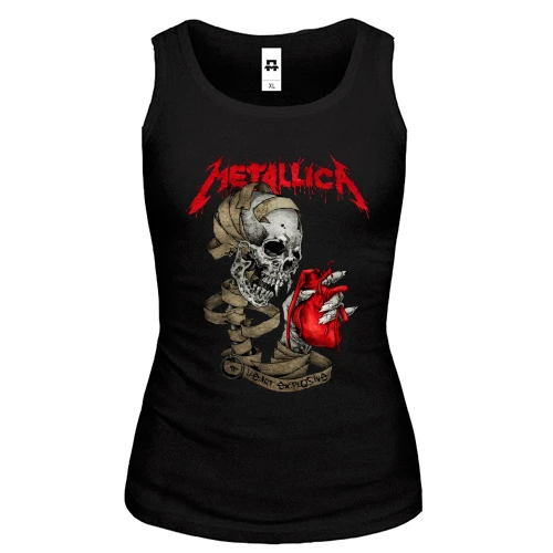 Женская майка, черный, Metallica (Heart Explosive)
