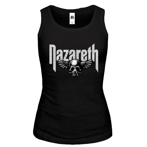 Жіноча майка Nazareth (з сірим черепом)
