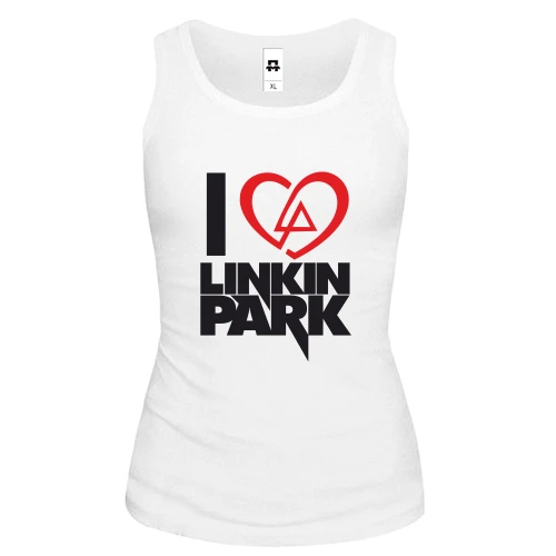 Женская майка I love linkin park (Я люблю Linkin Park)