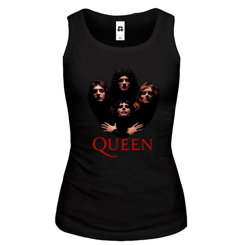 Женская майка, Черный, Queen Band