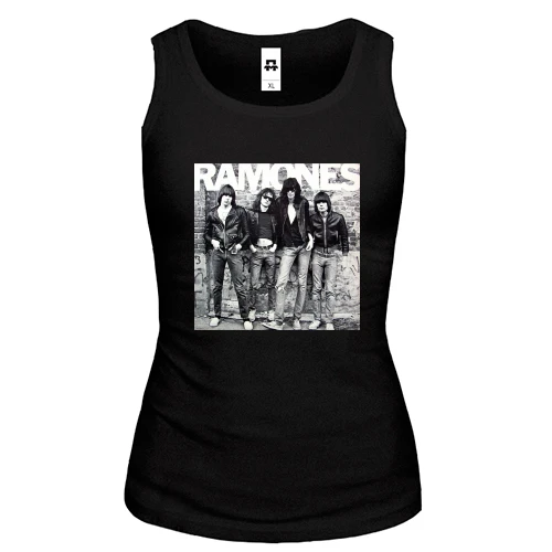 Жіноча майка Ramones Band чб