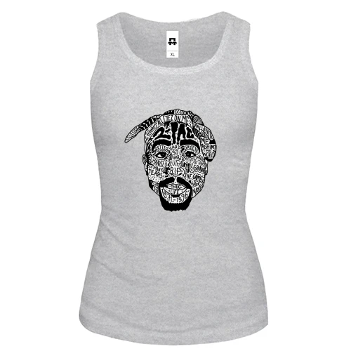 Жіноча майка з 2PAC