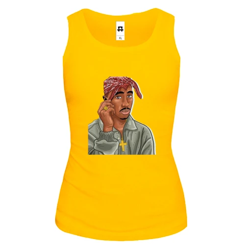 Жіноча майка з 2PAC (ілюстрація)