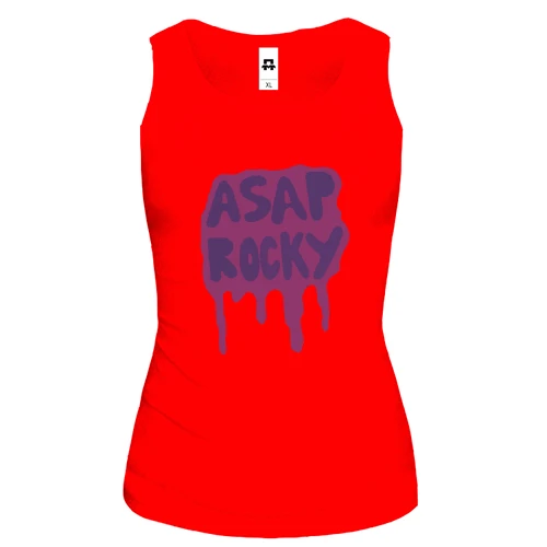 Жіноча майка, червоний, з Asap Rocky