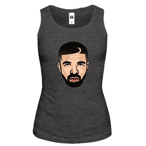 Жіноча майка з Drake (ілюстрація)