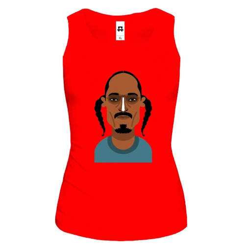 Жіноча майка зі Snoop Dogg (ілюстрація)