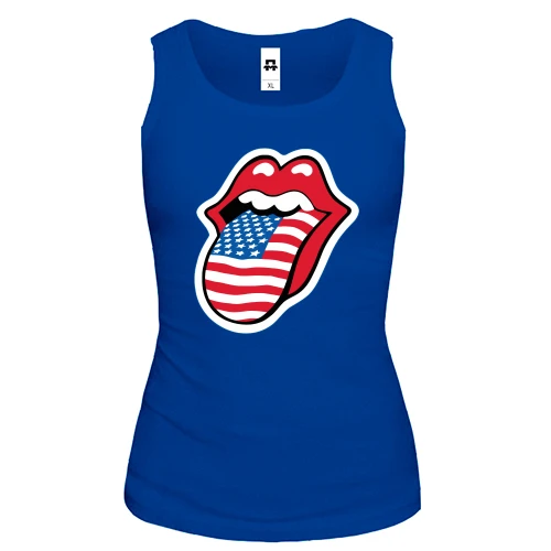 Женская майка Rolling Stones USA