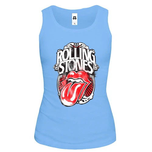 Женская майка, Белый, Rolling Stones ART