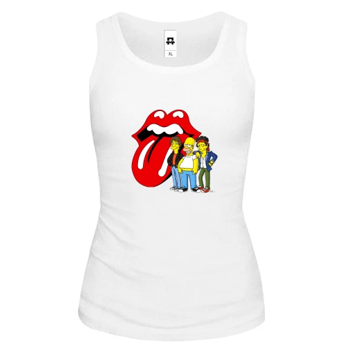 Женская майка Rolling Stones (Simpsons)