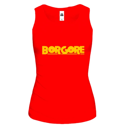 Жіноча майка з логотипом "Borgore"